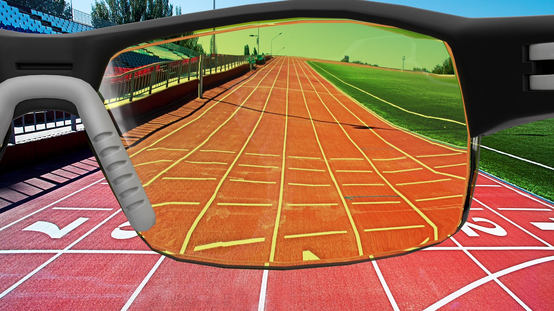 Sportgläser: Sportbrille mit sphärischem Brillenglas