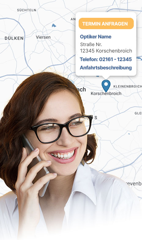 Termin beim Optiker anfragen
